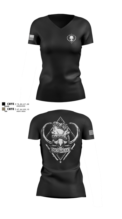 CJTF-HOA 54156011 Women's Short Sleeve V-neck Shirt - 7