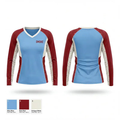 Smoke 47057194 Women's Long Sleeve V-neck Shirt - 1