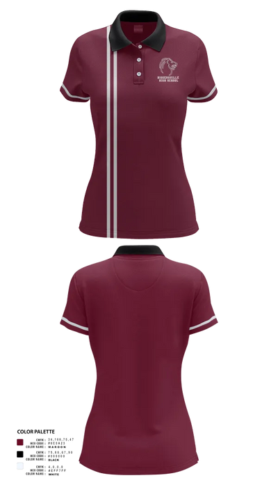 Biggersville High School 45490273 Women's Short Sleeve Performance Polo  - 10