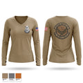 182nd Security Forces Squadron Women's Long Sleeve V-neck Shirt - 1