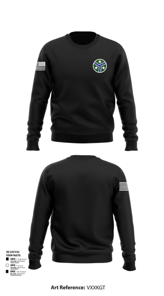 Crew Neck Sweatshirt, 278th Armored Cavalry Regiment, National Guard, Teamtime, Team time, sublimation, custom sports apparel, team uniforms, spirit wear, spiritwear, sports uniforms, custom shirts, team store, custom team store, fundraiser sports, apparel fundraiser