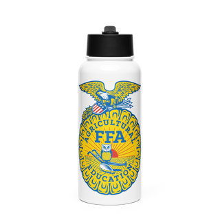 North Decatur FFA 50853256 Stainless Steel Water Bottle with a Straw Lid