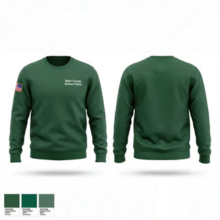 Crew Neck Sweatshirt, Ware County School Police, Police, Teamtime, Team time, sublimation, custom sports apparel, team uniforms, spirit wear, spiritwear, sports uniforms, custom shirts, team store, custom team store, fundraiser sports, apparel fundraiser