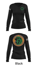Farmingdale Lacrosse 37906505 Women's Long Sleeve V-neck Shirt - 23