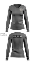 K9 Women's Long Sleeve V-neck Shirt - 21