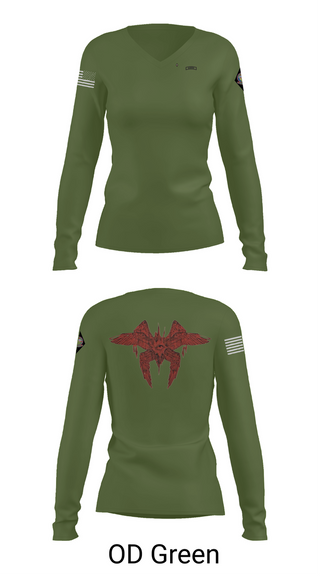 Womens Long Sleeve Vneck Shirt, Blackfoot 2nd platoon, , Teamtime, Team time, sublimation, custom sports apparel, team uniforms, spirit wear, spiritwear, sports uniforms, custom shirts, team store, custom team store, fundraiser sports, apparel fundraiser