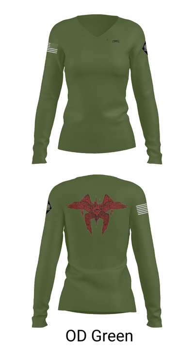 Blackfoot 2nd platoon 36446718 Women's Long Sleeve V-neck Shirt - 57