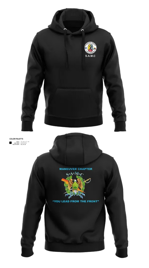 Hoodie, MCoE Sergeant Audie Murphy Club (SMAC), Army, Teamtime, Team time, sublimation, custom sports apparel, team uniforms, spirit wear, spiritwear, sports uniforms, custom shirts, team store, custom team store, fundraiser sports, apparel fundraiser