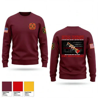 Crew Neck Sweatshirt, Sparta Township Fire Department, Fire Department, Teamtime, Team time, sublimation, custom sports apparel, team uniforms, spirit wear, spiritwear, sports uniforms, custom shirts, team store, custom team store, fundraiser sports, apparel fundraiser