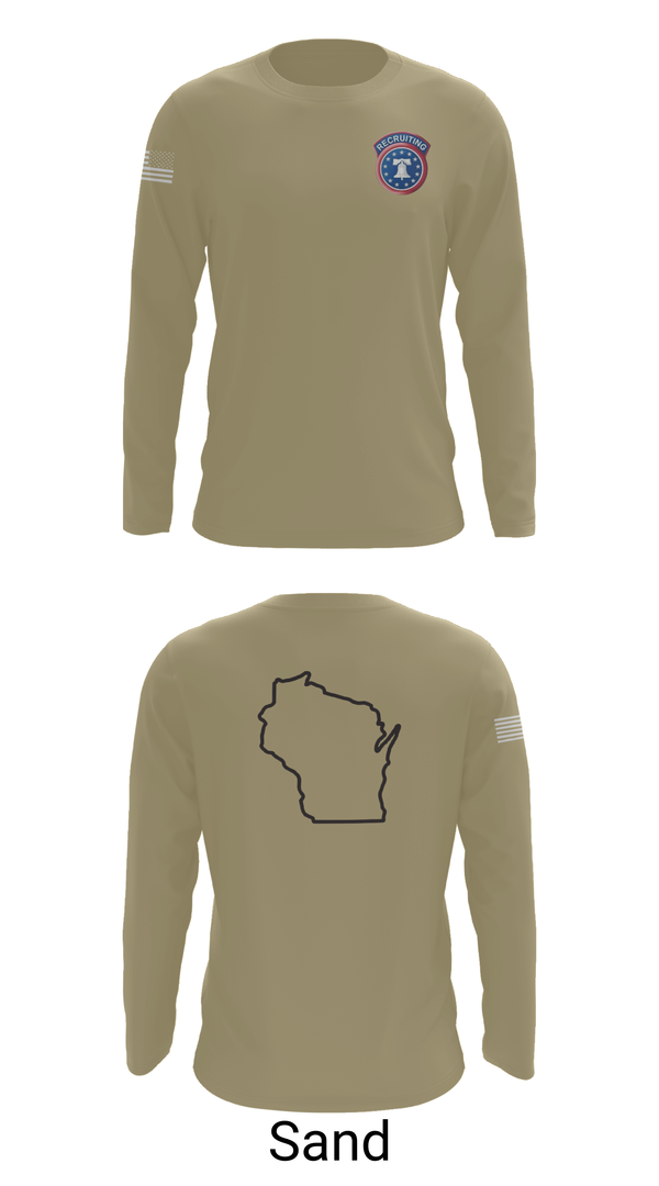 Long Sleeve Performance Shirt, Waukesha recruiting station, Army, Teamtime, Team time, sublimation, custom sports apparel, team uniforms, spirit wear, spiritwear, sports uniforms, custom shirts, team store, custom team store, fundraiser sports, apparel fundraiser