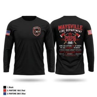 Long Sleeve Performance Shirt, Maysville Fire Department, Fire Department, Teamtime, Team time, sublimation, custom sports apparel, team uniforms, spirit wear, spiritwear, sports uniforms, custom shirts, team store, custom team store, fundraiser sports, apparel fundraiser