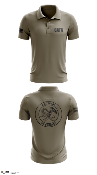 Short Sleeve Performance Polo, MRBN- A Co, Army, Teamtime, Team time, sublimation, custom sports apparel, team uniforms, spirit wear, spiritwear, sports uniforms, custom shirts, team store, custom team store, fundraiser sports, apparel fundraiser