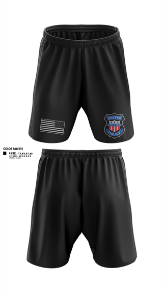 Athletic Shorts With Pockets, Dexter Police Department, Police, Teamtime, Team time, sublimation, custom sports apparel, team uniforms, spirit wear, spiritwear, sports uniforms, custom shirts, team store, custom team store, fundraiser sports, apparel fundraiser