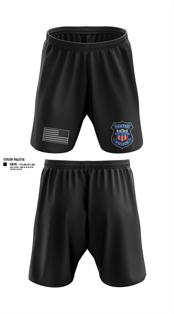 Athletic Shorts With Pockets, Dexter Police Department, Police, Teamtime, Team time, sublimation, custom sports apparel, team uniforms, spirit wear, spiritwear, sports uniforms, custom shirts, team store, custom team store, fundraiser sports, apparel fundraiser
