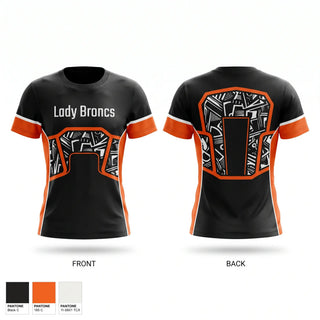 Football Jersey, Lady Broncs, Women's Basketball, Teamtime, Team time, sublimation, custom sports apparel, team uniforms, spirit wear, spiritwear, sports uniforms, custom shirts, team store, custom team store, fundraiser sports, apparel fundraiser