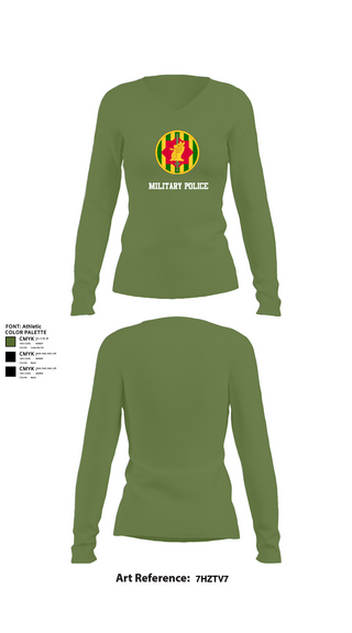 Womens Long Sleeve Vneck Shirt, Military Police, Army, Teamtime, Team time, sublimation, custom sports apparel, team uniforms, spirit wear, spiritwear, sports uniforms, custom shirts, team store, custom team store, fundraiser sports, apparel fundraiser