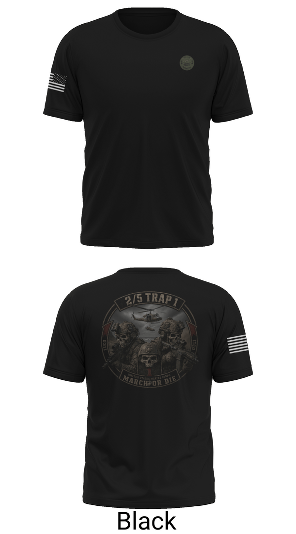 Short Sleeve Performance Shirt, 2/5 TRAP 1, Marines, Teamtime, Team time, sublimation, custom sports apparel, team uniforms, spirit wear, spiritwear, sports uniforms, custom shirts, team store, custom team store, fundraiser sports, apparel fundraiser