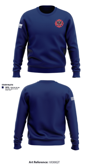 Crew Neck Sweatshirt, Jefferson Twp Fire, Fire Department, Teamtime, Team time, sublimation, custom sports apparel, team uniforms, spirit wear, spiritwear, sports uniforms, custom shirts, team store, custom team store, fundraiser sports, apparel fundraiser