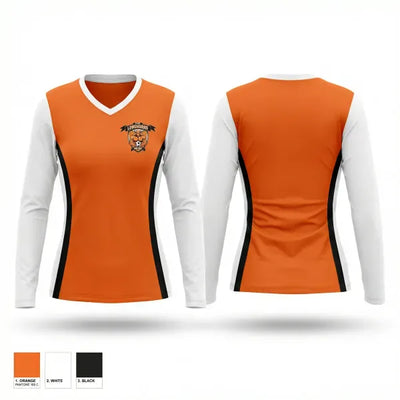 Longhorns 60459950 Women's Long Sleeve V-neck Shirt - 1