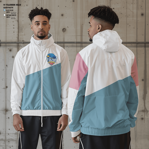 Windbreaker, FALCONS, Men's Basketball, Teamtime, Team time, sublimation, custom sports apparel, team uniforms, spirit wear, spiritwear, sports uniforms, custom shirts, team store, custom team store, fundraiser sports, apparel fundraiser