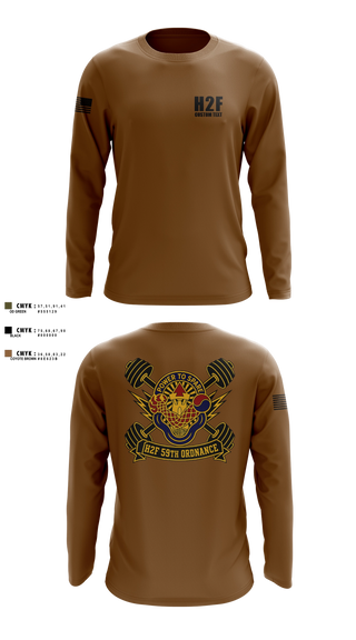 Long Sleeve Performance Shirt, 59th ORD BDE, Army, Teamtime, Team time, sublimation, custom sports apparel, team uniforms, spirit wear, spiritwear, sports uniforms, custom shirts, team store, custom team store, fundraiser sports, apparel fundraiser