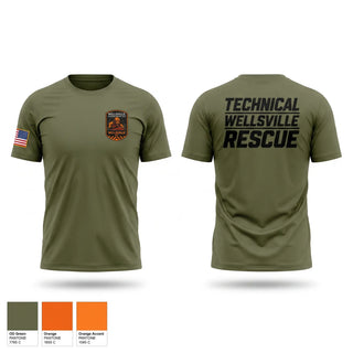 Short Sleeve Performance Shirt, Wellsville Technical Rescue Team, EMS/EMT, Teamtime, Team time, sublimation, custom sports apparel, team uniforms, spirit wear, spiritwear, sports uniforms, custom shirts, team store, custom team store, fundraiser sports, apparel fundraiser
