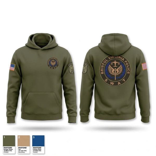 Hoodie, Bristol Virginia SWAT, Police, Teamtime, Team time, sublimation, custom sports apparel, team uniforms, spirit wear, spiritwear, sports uniforms, custom shirts, team store, custom team store, fundraiser sports, apparel fundraiser