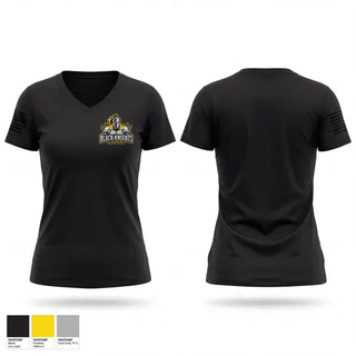Womens Short Sleeve Vneck Shirt, Black Knights, Army, Teamtime, Team time, sublimation, custom sports apparel, team uniforms, spirit wear, spiritwear, sports uniforms, custom shirts, team store, custom team store, fundraiser sports, apparel fundraiser