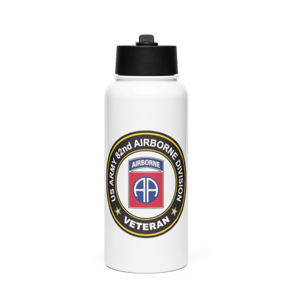 20th Airborne Engineer 47960992 Stainless Steel Water Bottle with a Straw Lid