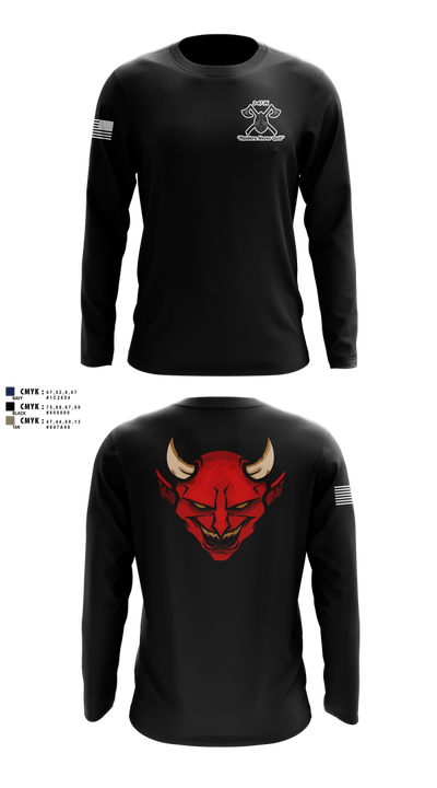D Co 3-47 75831418 Long Sleeve Performance Shirt 100