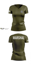 Sherwood valley marshals 76106866 Women's Short Sleeve V-neck Shirt - 101