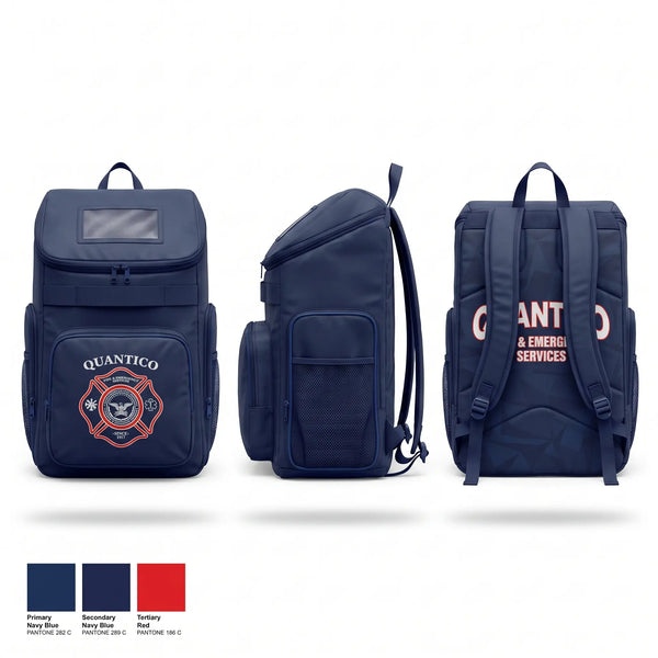 Gear Bag, Quantico Fire and Emergency Services, Fire Department, Teamtime, Team time, sublimation, custom sports apparel, team uniforms, spirit wear, spiritwear, sports uniforms, custom shirts, team store, custom team store, fundraiser sports, apparel fundraiser
