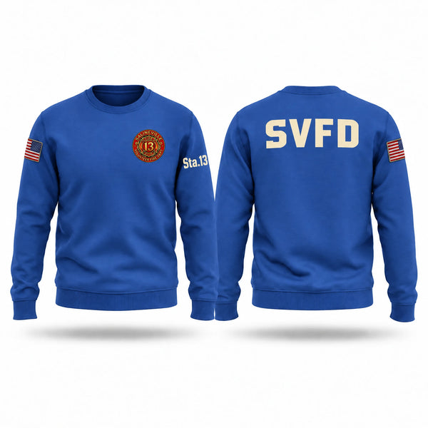 Crew Neck Sweatshirt, Salineville fire department, Fire Department, Teamtime, Team time, sublimation, custom sports apparel, team uniforms, spirit wear, spiritwear, sports uniforms, custom shirts, team store, custom team store, fundraiser sports, apparel fundraiser