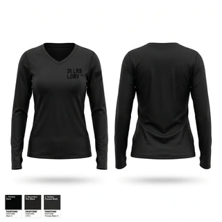 Womens Long Sleeve Vneck Shirt, 31 LRS LGRV, Air Force, Teamtime, Team time, sublimation, custom sports apparel, team uniforms, spirit wear, spiritwear, sports uniforms, custom shirts, team store, custom team store, fundraiser sports, apparel fundraiser