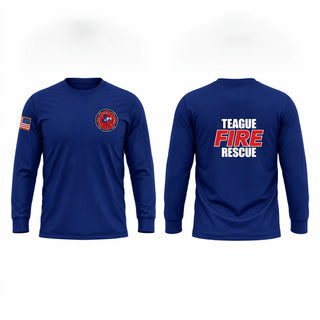 Long Sleeve Performance Shirt, Teague fire department station 9, Fire Department, Teamtime, Team time, sublimation, custom sports apparel, team uniforms, spirit wear, spiritwear, sports uniforms, custom shirts, team store, custom team store, fundraiser sports, apparel fundraiser