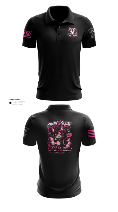 Chaos squad 02 Short Sleeve Performance Polo - 21