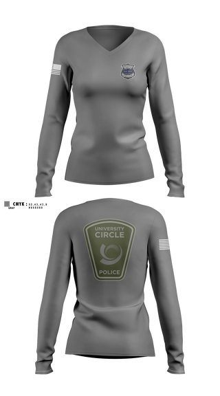 Womens Long Sleeve Vneck Shirt, PATROL, Police, Teamtime, Team time, sublimation, custom sports apparel, team uniforms, spirit wear, spiritwear, sports uniforms, custom shirts, team store, custom team store, fundraiser sports, apparel fundraiser