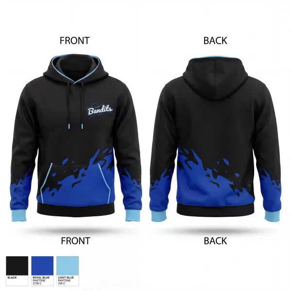 Hoodie, BANDITS, Softball, Teamtime, Team time, sublimation, custom sports apparel, team uniforms, spirit wear, spiritwear, sports uniforms, custom shirts, team store, custom team store, fundraiser sports, apparel fundraiser