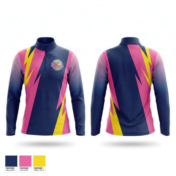 Quarter Zip Jacket, Dirt Divas, Softball, Teamtime, Team time, sublimation, custom sports apparel, team uniforms, spirit wear, spiritwear, sports uniforms, custom shirts, team store, custom team store, fundraiser sports, apparel fundraiser