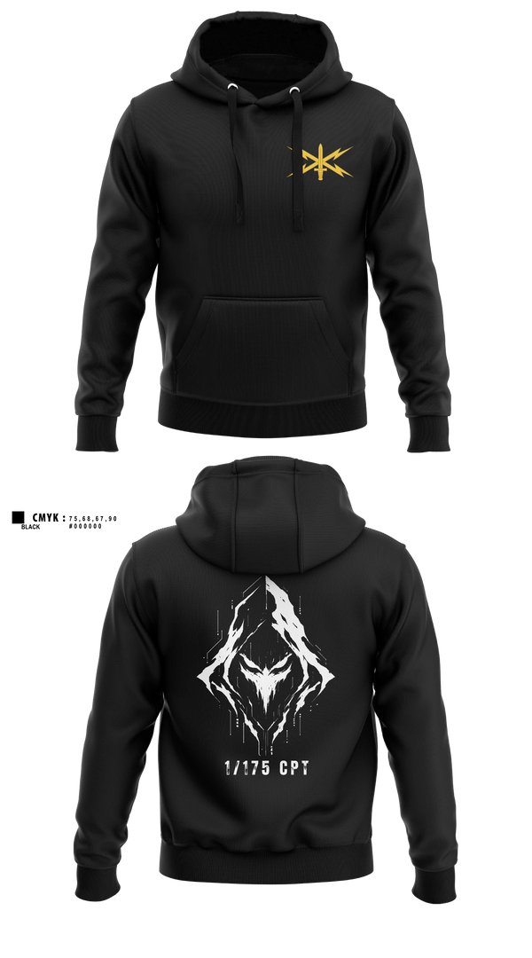 Hoodie, 175 CPT, National Guard, Teamtime, Team time, sublimation, custom sports apparel, team uniforms, spirit wear, spiritwear, sports uniforms, custom shirts, team store, custom team store, fundraiser sports, apparel fundraiser