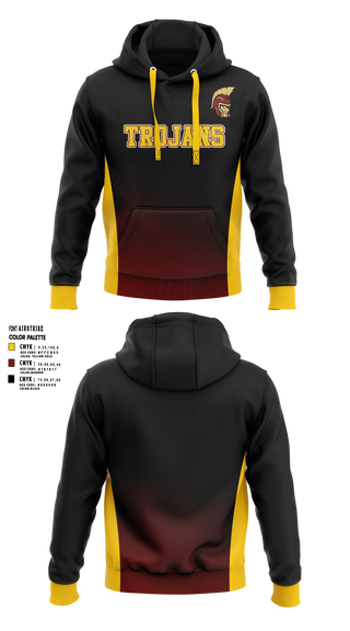 Hoodie, Minnesota State Academy for the Deaf Trojans, Cheer, Teamtime, Team time, sublimation, custom sports apparel, team uniforms, spirit wear, spiritwear, sports uniforms, custom shirts, team store, custom team store, fundraiser sports, apparel fundraiser