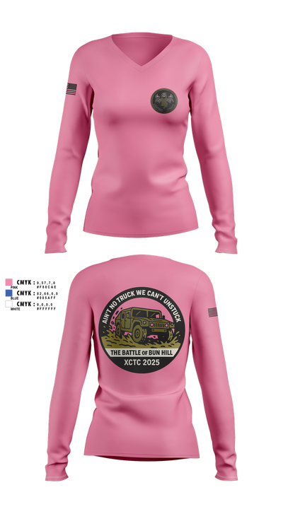 A 1/111 Field Artillery 90044147 Women's Long Sleeve V-neck Shirt - 2 (1)