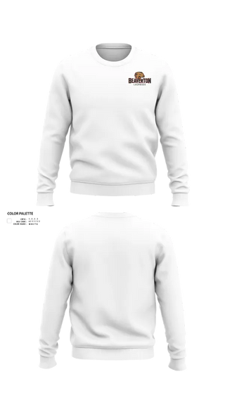 Crew Neck Sweatshirt, Beaverton Boys Lacrosse, Men's Lacrosse, Teamtime, Team time, sublimation, custom sports apparel, team uniforms, spirit wear, spiritwear, sports uniforms, custom shirts, team store, custom team store, fundraiser sports, apparel fundraiser