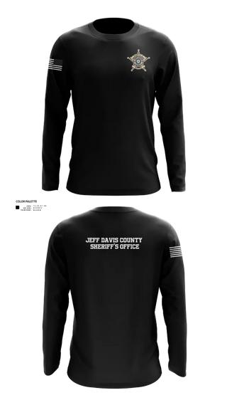 Long Sleeve Performance Shirt, Jeff Davis County Sheriff’s Office, Police, Teamtime, Team time, sublimation, custom sports apparel, team uniforms, spirit wear, spiritwear, sports uniforms, custom shirts, team store, custom team store, fundraiser sports, apparel fundraiser
