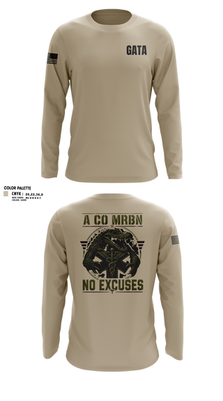 Long Sleeve Performance Shirt, MRBN -A Co, Army, Teamtime, Team time, sublimation, custom sports apparel, team uniforms, spirit wear, spiritwear, sports uniforms, custom shirts, team store, custom team store, fundraiser sports, apparel fundraiser