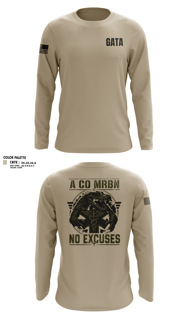 Long Sleeve Performance Shirt, MRBN -A Co, Army, Teamtime, Team time, sublimation, custom sports apparel, team uniforms, spirit wear, spiritwear, sports uniforms, custom shirts, team store, custom team store, fundraiser sports, apparel fundraiser