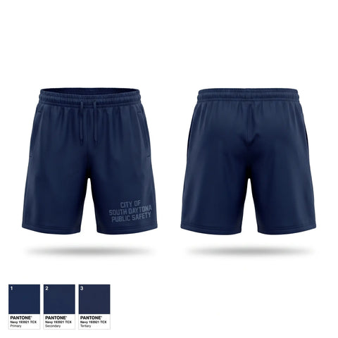 Athletic Shorts With Pockets, City of South Daytona Public Safety, Police, Teamtime, Team time, sublimation, custom sports apparel, team uniforms, spirit wear, spiritwear, sports uniforms, custom shirts, team store, custom team store, fundraiser sports, apparel fundraiser