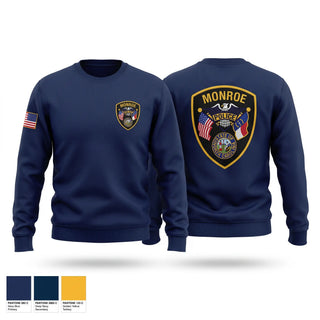 Crew Neck Sweatshirt, Monroe police department, Police, Teamtime, Team time, sublimation, custom sports apparel, team uniforms, spirit wear, spiritwear, sports uniforms, custom shirts, team store, custom team store, fundraiser sports, apparel fundraiser