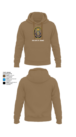 Hoodie, USS CAPE ST. GEORGE, , Teamtime, Team time, sublimation, custom sports apparel, team uniforms, spirit wear, spiritwear, sports uniforms, custom shirts, team store, custom team store, fundraiser sports, apparel fundraiser