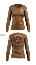 317th ECC 65415028 Women's Long Sleeve V-neck Shirt - 101